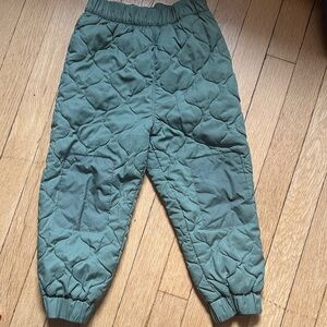 Patagonia Kids Quilted Green Joggers